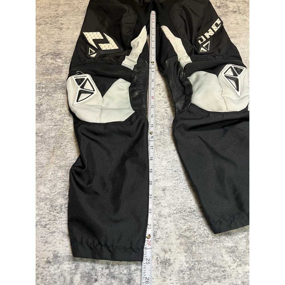 JNC Carbon BMX Pants Boys 12-14 Black White Motorcross Dirtbike Activewear - Picture 4 of 13